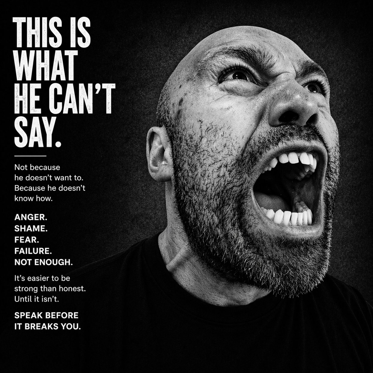 He can't say
